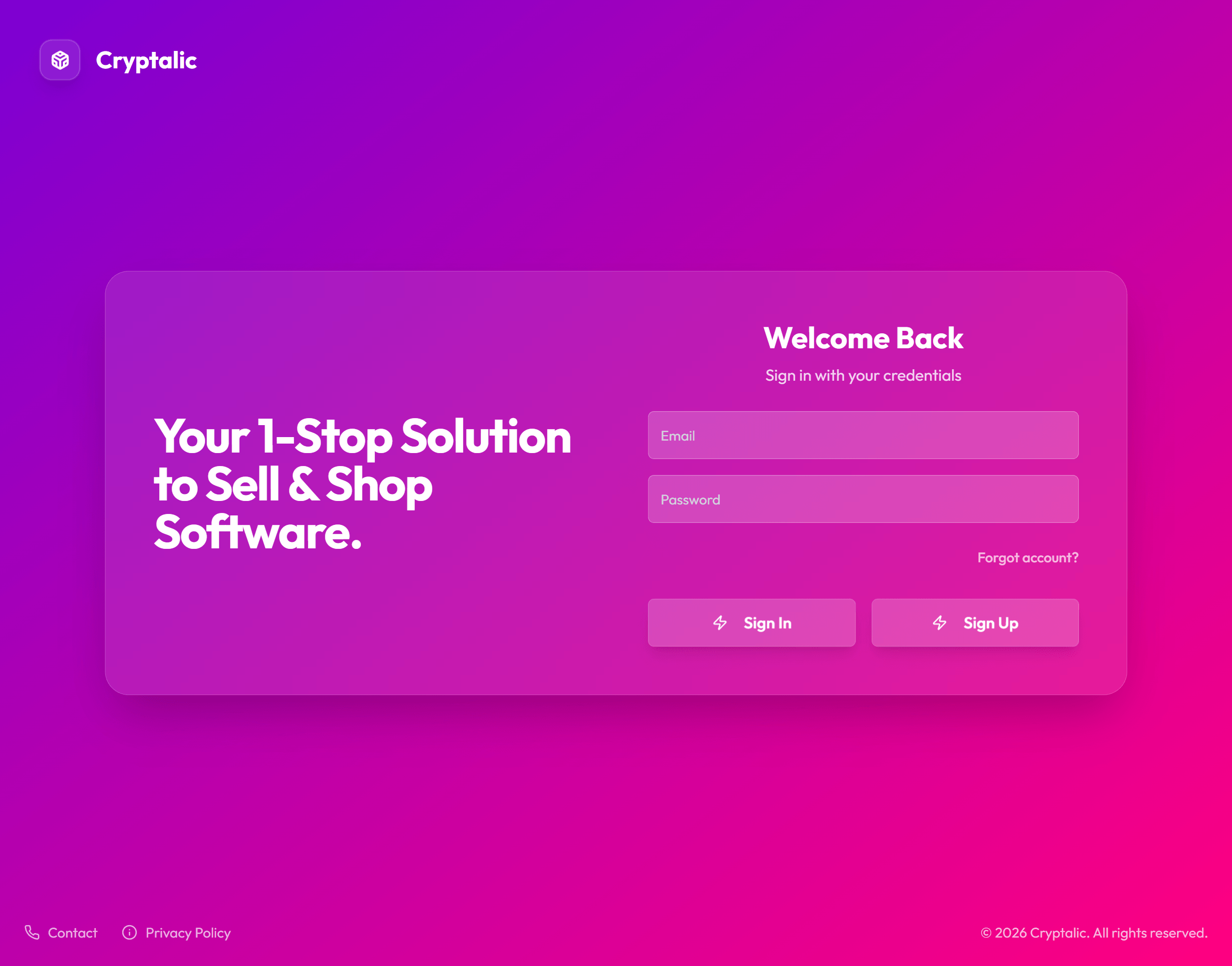 Cryptalic main screenshot