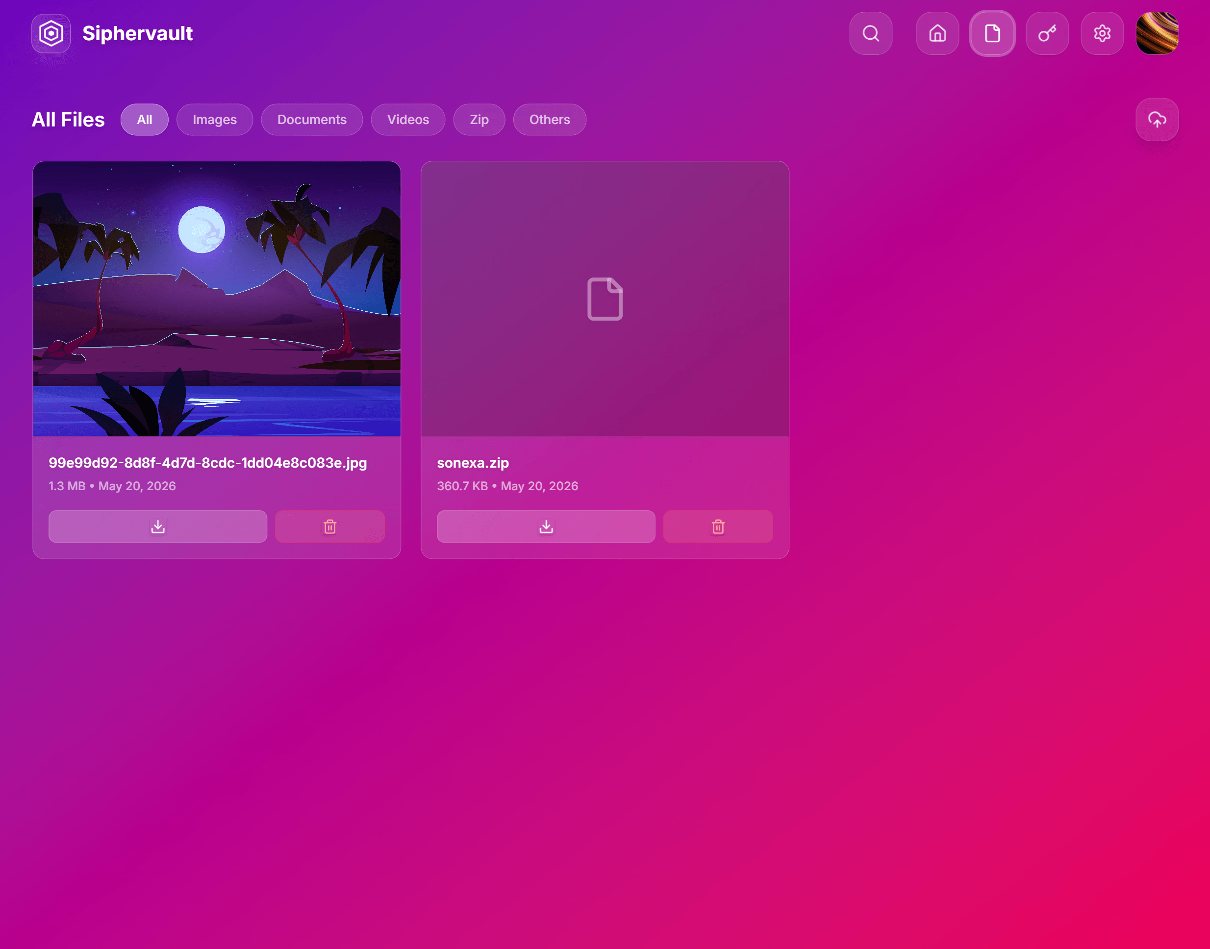 Siphervault screenshot 2